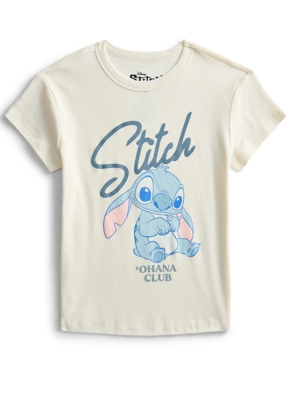 Lilo & Stitch Women's Ohana Club Graphic Ringer Tee